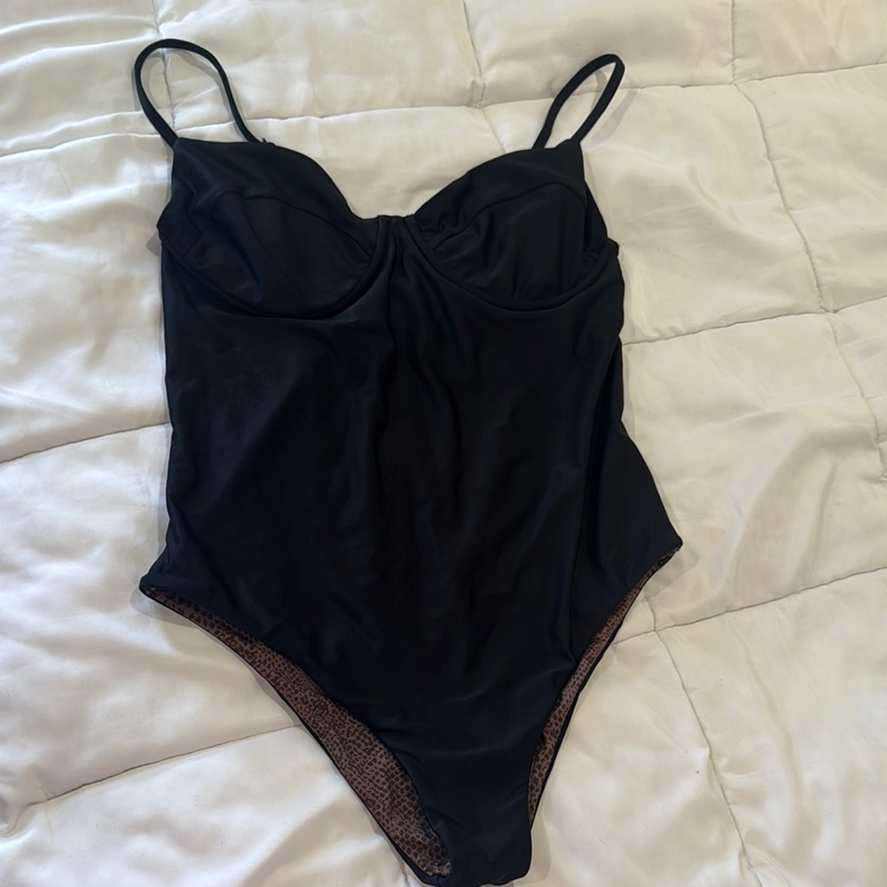 Acacia Swimwear Black One-Piece Suki Worn - image 1